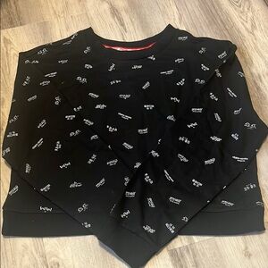 Coca Cola Black White Woman Medium Sweatshirt